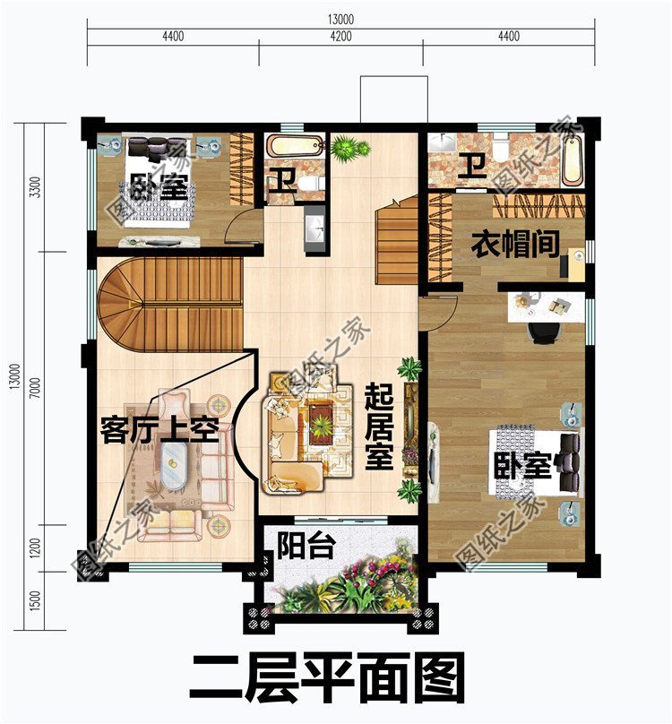 二层半简欧式别墅设计,室内功能充足,保证家人生活舒适温馨