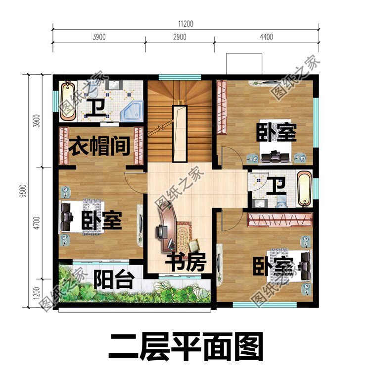 二层半简欧式别墅设计,室内功能充足,保证家人生活舒适温馨