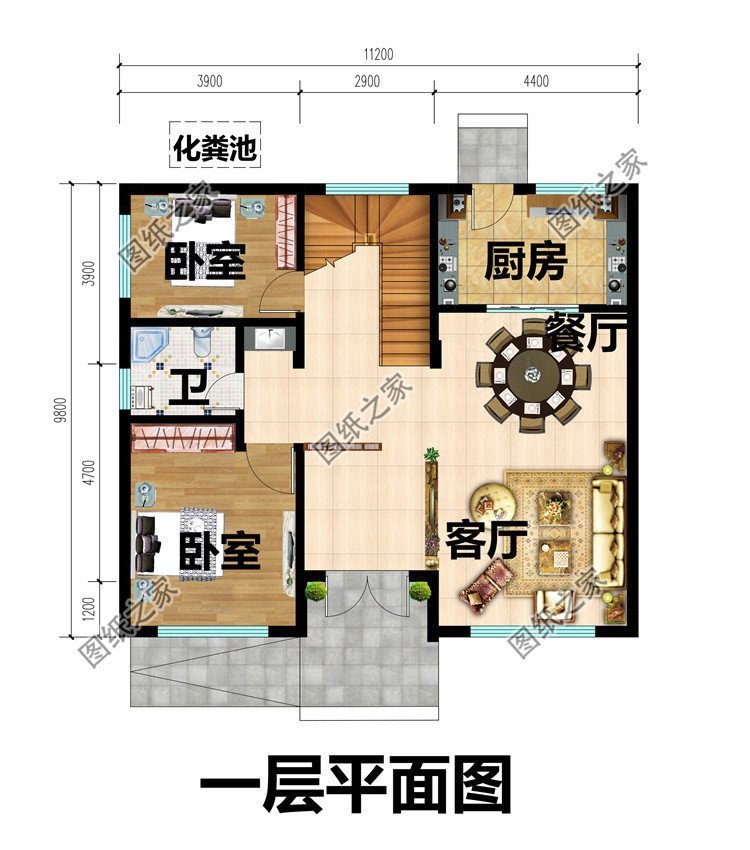 二层半简欧式别墅设计,室内功能充足,保证家人生活舒适温馨