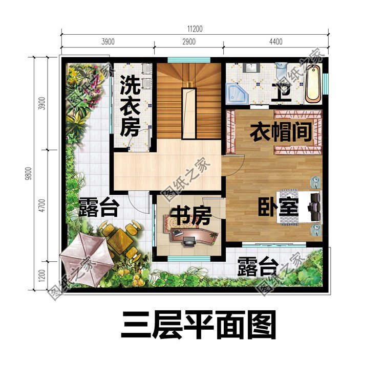 二层半简欧式别墅设计,室内功能充足,保证家人生活舒适温馨
