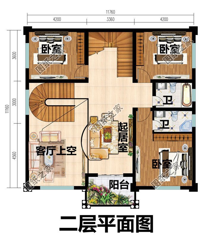 二层半简欧式别墅设计,室内功能充足,保证家人生活舒适温馨