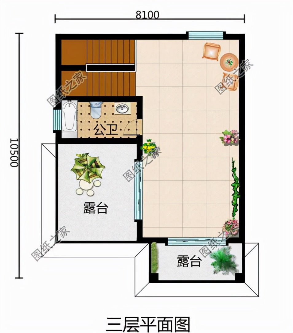二层半简欧式别墅设计,室内功能充足,保证家人生活舒适温馨