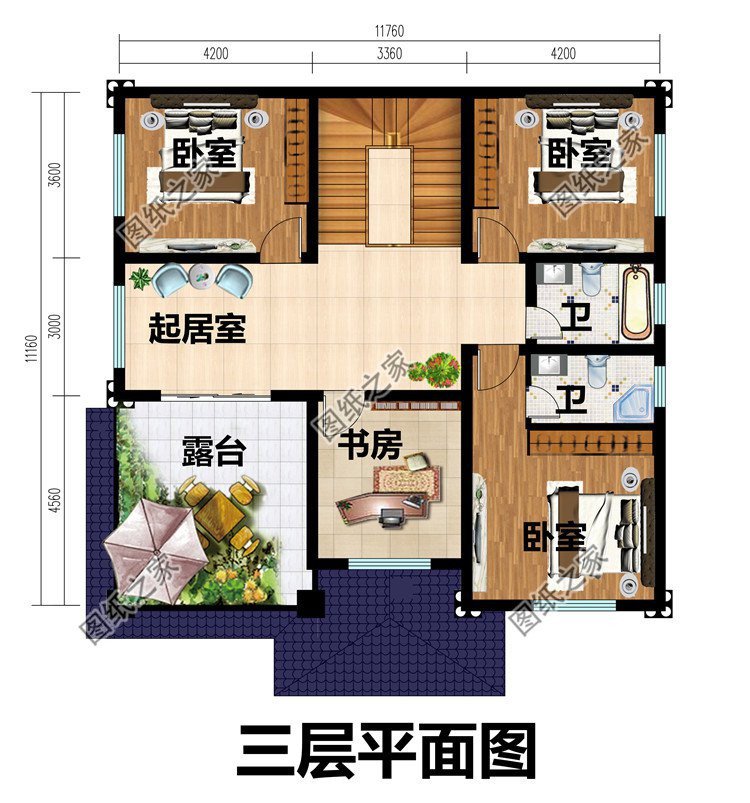 二层半简欧式别墅设计,室内功能充足,保证家人生活舒适温馨