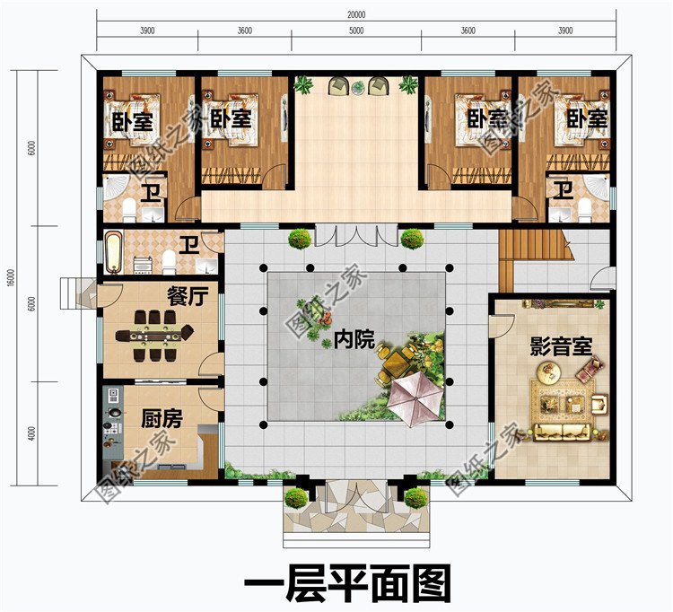 经典中式自建别墅设计,造型古朴典雅,出彩设计还原传统住宅风采