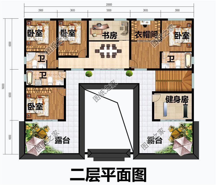 经典中式自建别墅设计,造型古朴典雅,出彩设计还原传统住宅风采