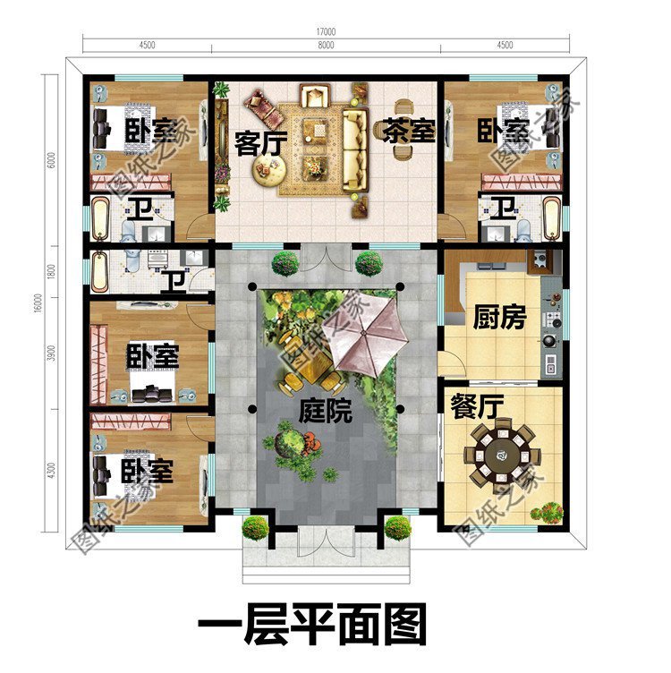 经典中式自建别墅设计,造型古朴典雅,出彩设计还原传统住宅风采