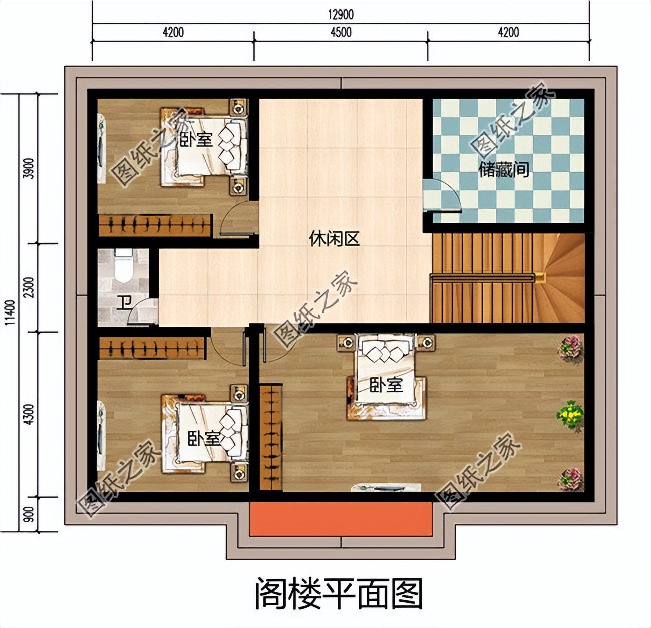 农村一层半别墅设计，外观低调不失档次，内部生活空间充足