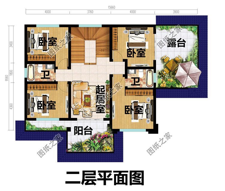 新中式二层别墅设计，古式底蕴配以现代流行展现新时代的家居文化