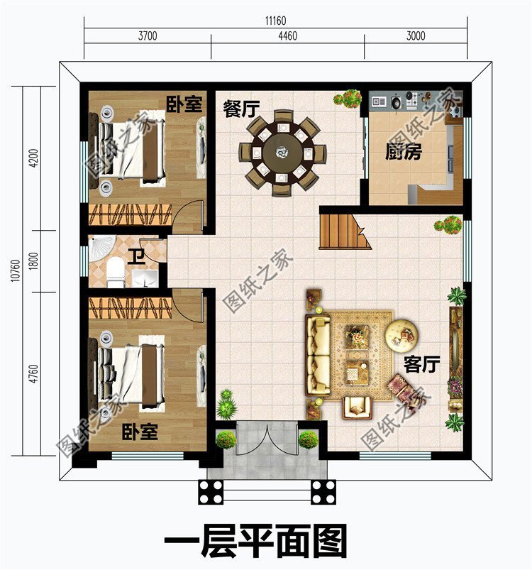 农村三层别墅设计,平淡的乡村生活,满满的都是幸福的滋味