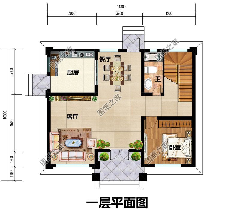 农村三层别墅设计,平淡的乡村生活,满满的都是幸福的滋味