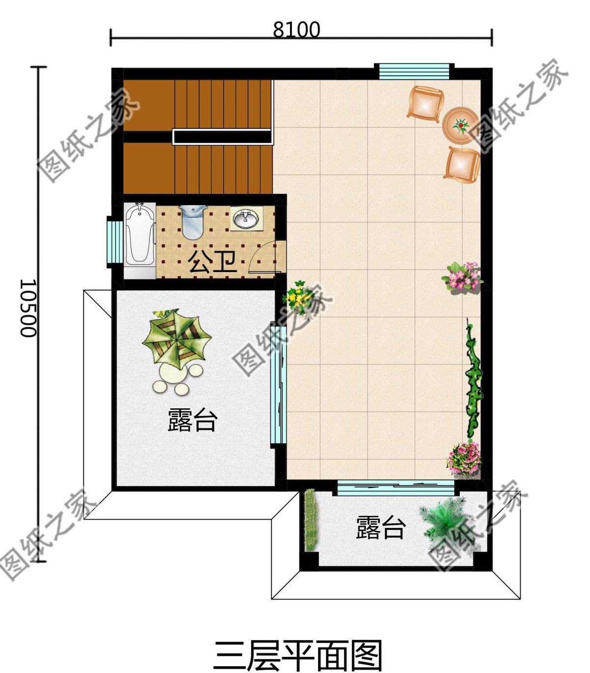 农村三层别墅设计,平淡的乡村生活,满满的都是幸福的滋味