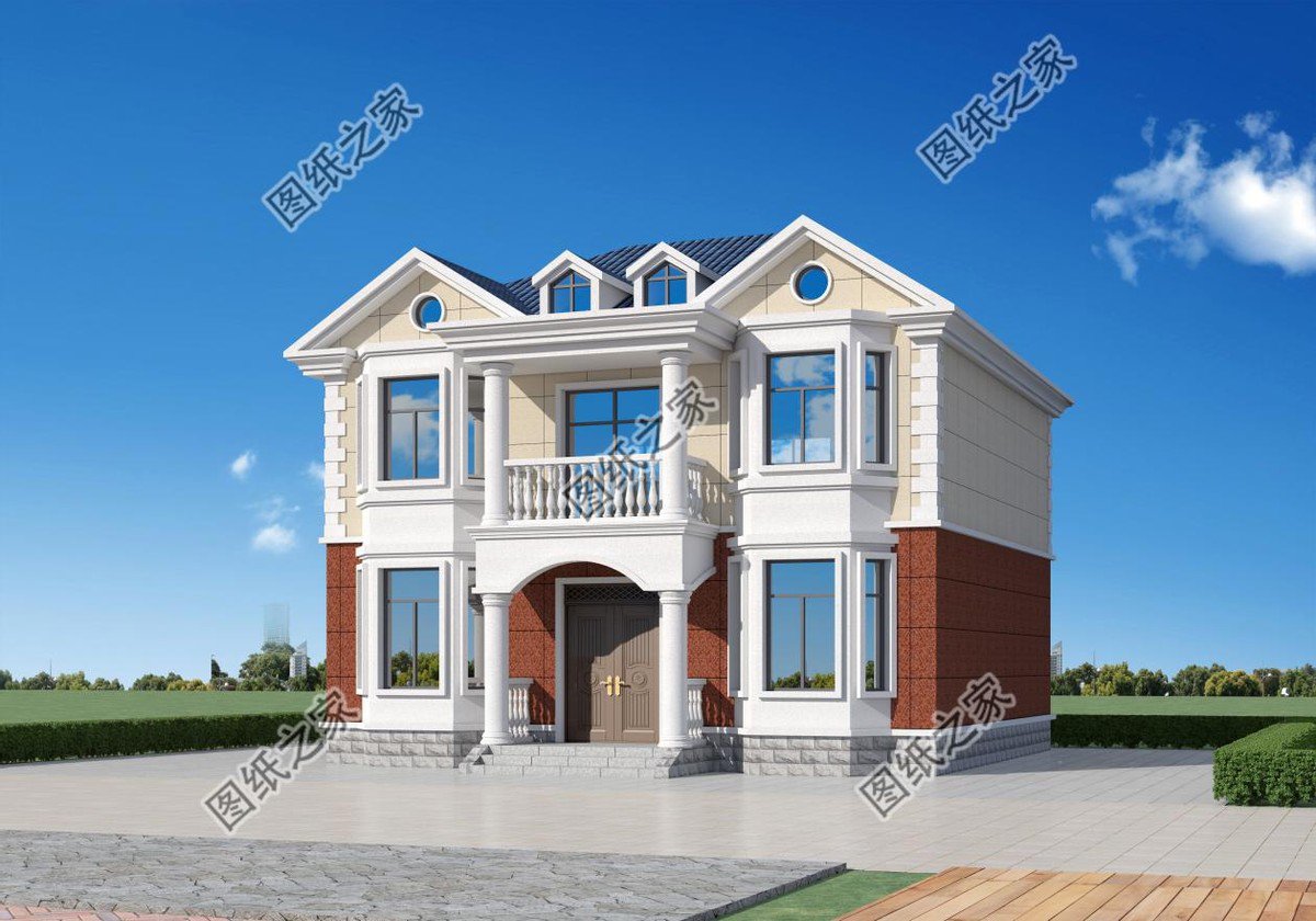3款对称欧式农村别墅设计，外观经典耐看，建在老家最合适