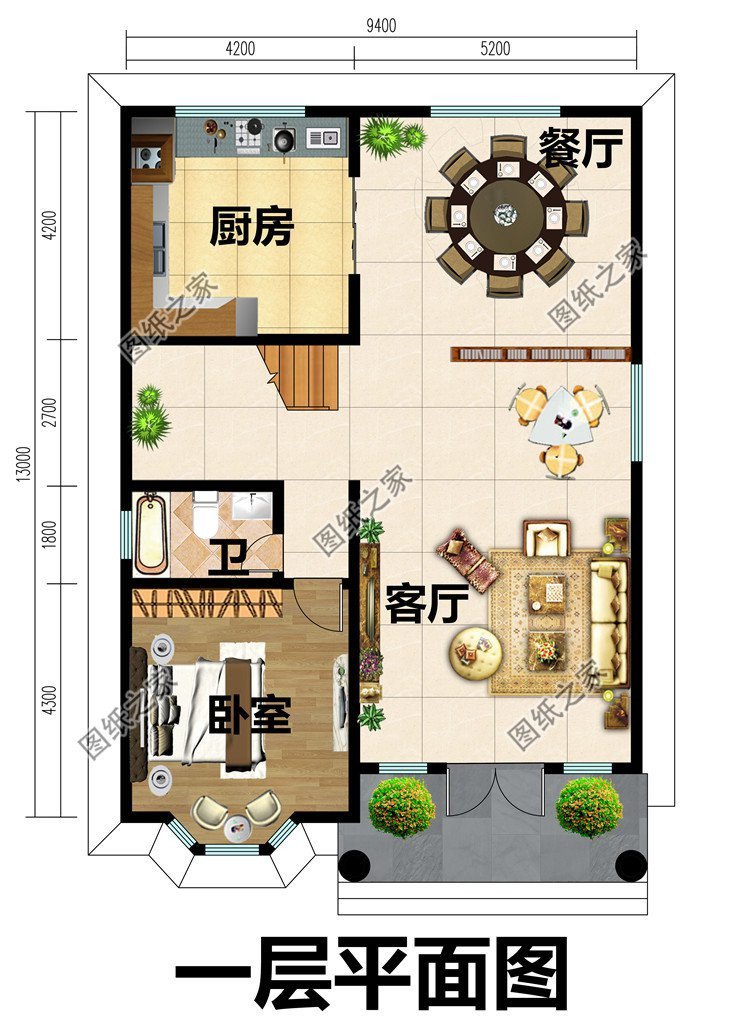 带飘窗的农村别墅推荐，提升整体美感，采光效果更好