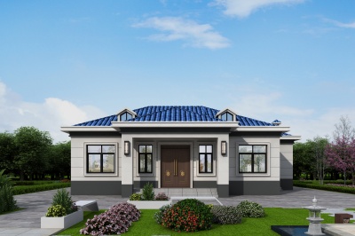 带柴火房农村一层自建房设计，温馨舒适布局实用