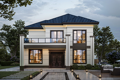 简单实用两层自建房设计图，11.5米乘11.5米，建在农村很合适！