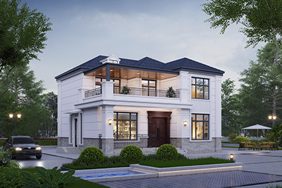 网红二层别墅设计图纸，11米乘10米，预算不高很实用