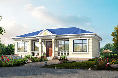 农村一层四开间平房设计图，16米乘11米